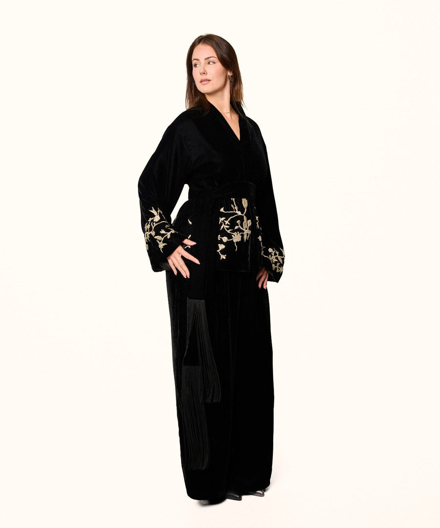 Long sleeve velvet set