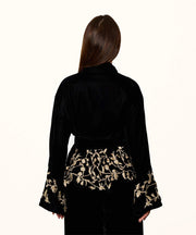Long sleeve velvet set