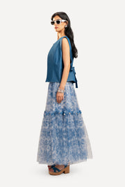 Blue Tulle Skirt