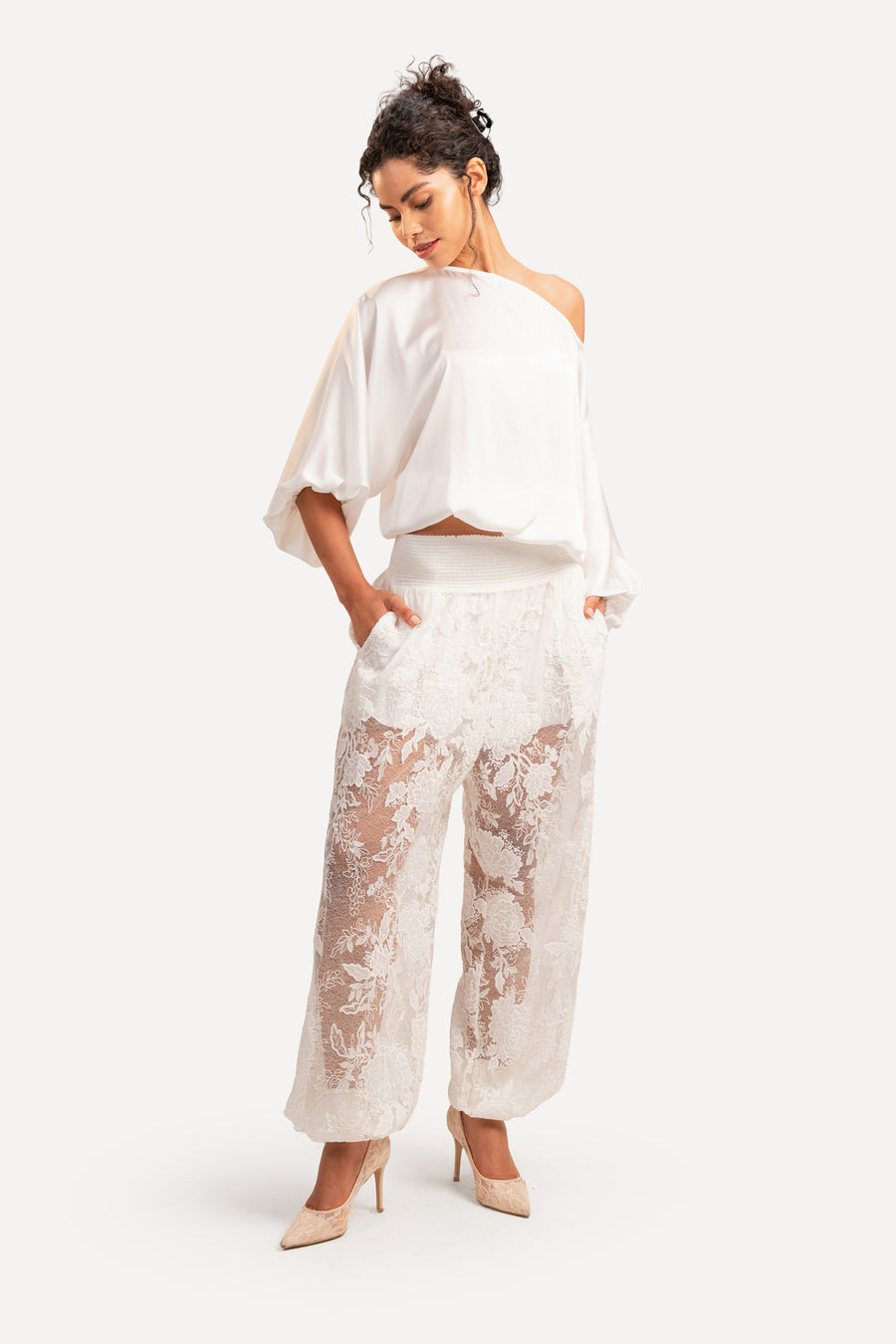 White French Lace Set