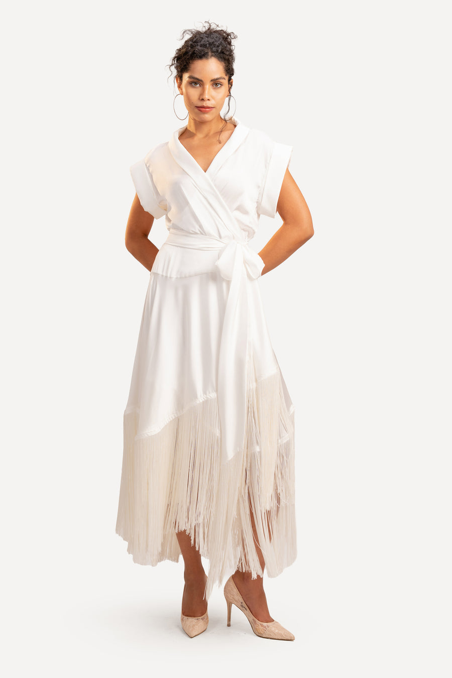 White Silk Dress