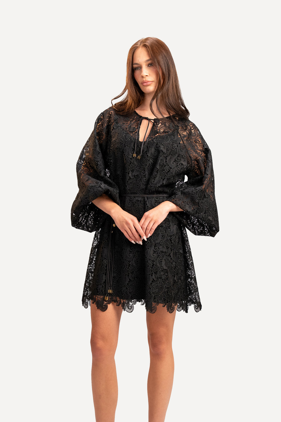 Black Guipure Dress