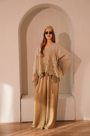 GOLD MERLETTO PANTS