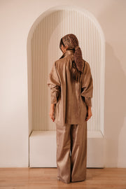 DUSTY GOLD LINEN PANTS