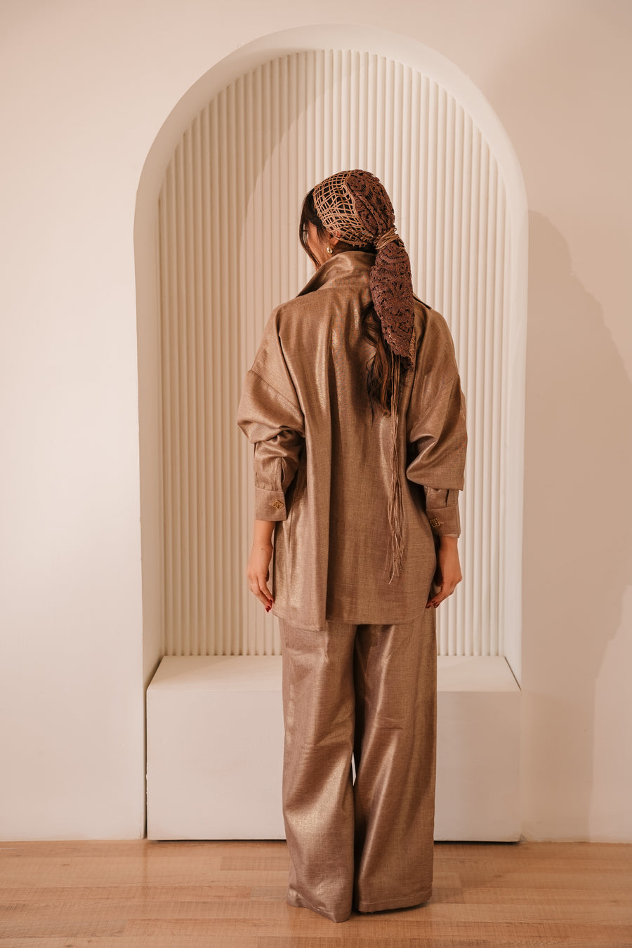 DUSTY GOLD LINEN PANTS