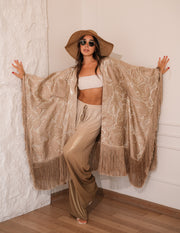 GOLD BROCHARD PONCHO