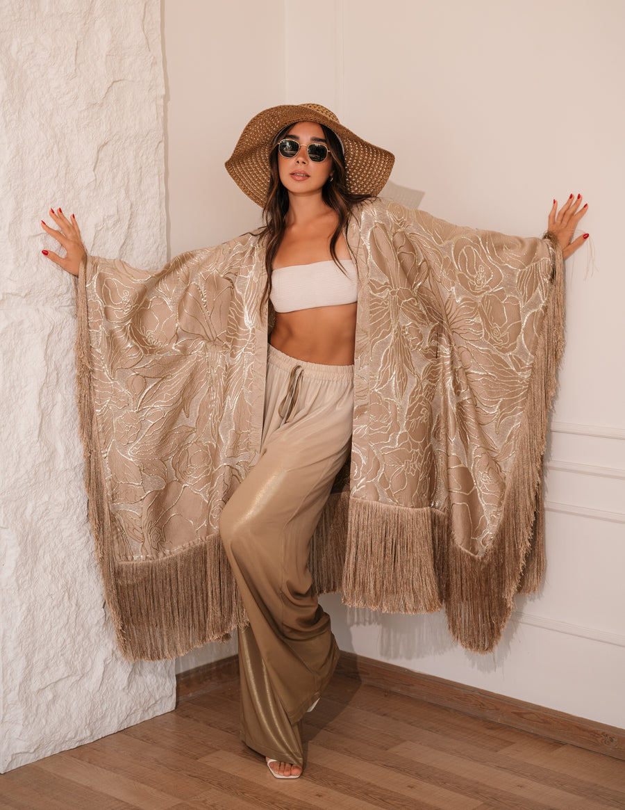 GOLD BROCHARD PONCHO