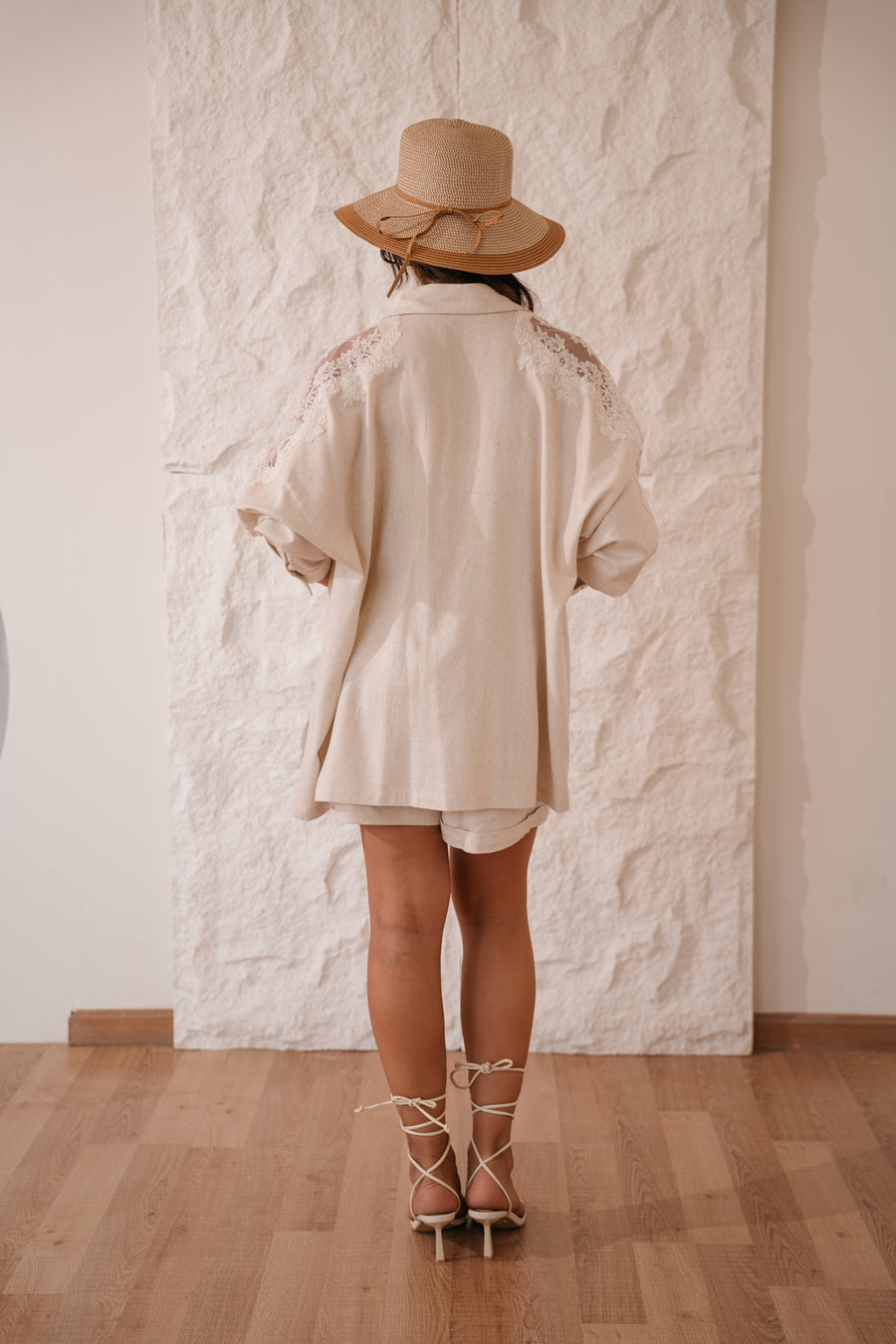 CREAM LACE SHIRT